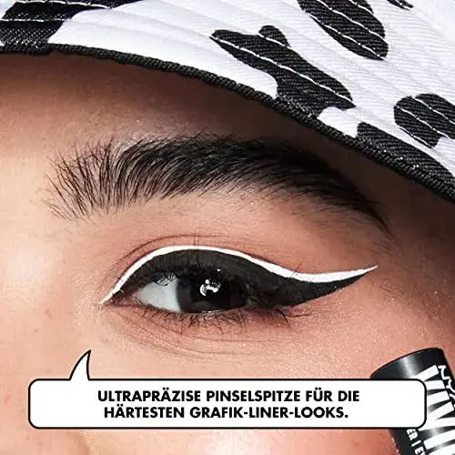 NYX Vivid Matte Delineador Líquido Preto Fosco 4ml