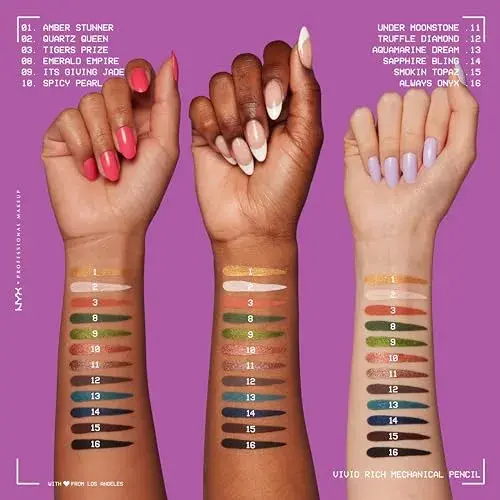 NYX Vivid Rich Lápis de Olhos Quartz Queen Brilhante 0,28g