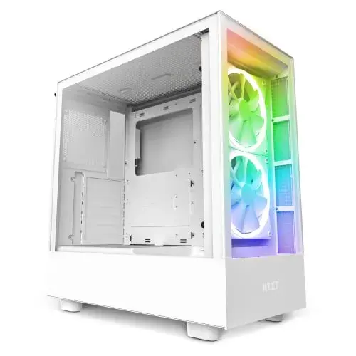NZXT H5 Elite RGB ATX Midi Tower Branca vidro temperado e RGB