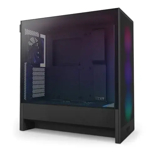 NZXT H5 Flow RGB ATX Caixa de PC Preto com suporte para refrigeração líquida
