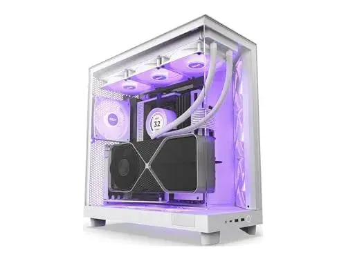 NZXT H6 Flow RGB Mid Tower Branco Ventilado e Temperado