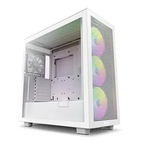 NZXT H7 Flow ATX Midi Tower Branco com Ventiladores RGB