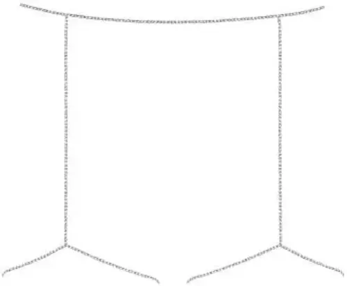 Obsessive BIJOU-905 Corrente de cintura sexy prata