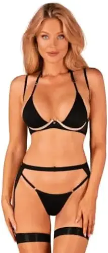 Obsessive Conjunto de 3 Peças Selinne Lingerie Sexy