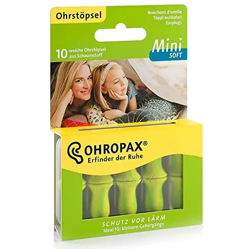 Ohropax Mini Soft 10 Unidades Espuma Macia