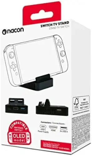 Nacon Suporte de TV HDMI 2.0 para Nintendo Switch/OLED