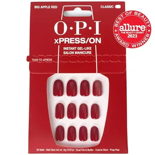 OPI Unhas Artificiais Big Apple Red