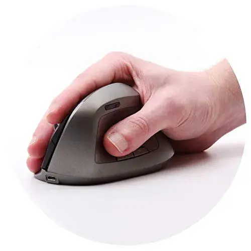 Ordissimo Rato Vertical Ergonômico 1600 DPI RF Wireless Preto