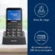 Panasonic KX-TU155EXBN Telefone Sem Fio Preto