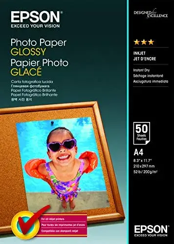 Papel Fotográfico A4 50 folhas resistente a intempéries
