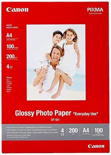 Papel Fotográfico para impressoras de injeção 10x15cm 300dpi acetinado