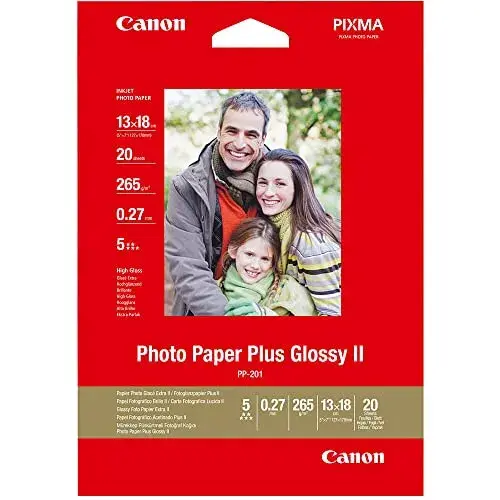Papel Fotográfico PP-201 Plus Glossy II 13x18cm 265g