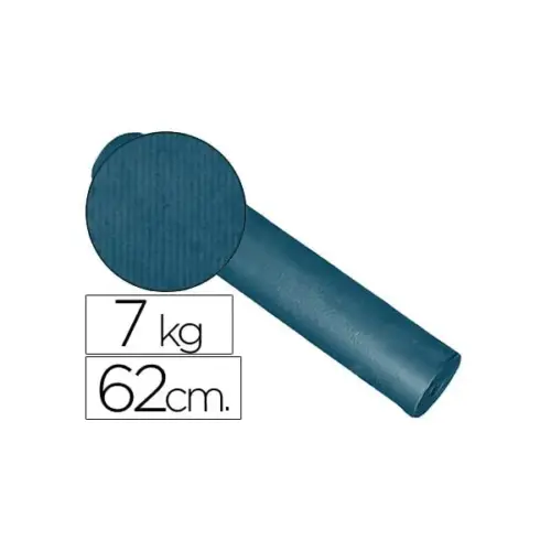 Papel Kraft 7Kg Azul 62cm