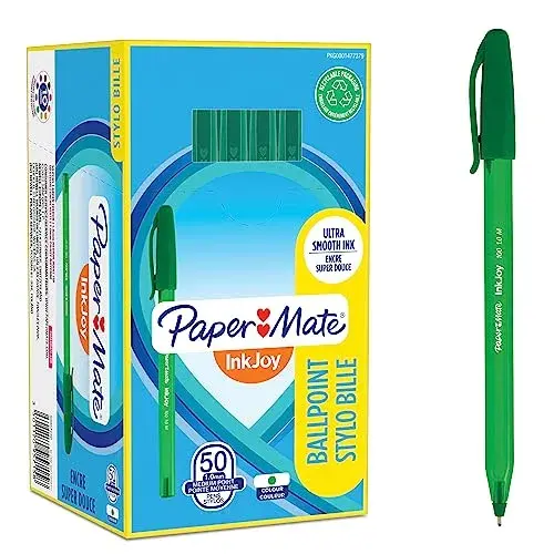 Paper Mate Inkjoy Verde Esferográfica 1mm 50un
