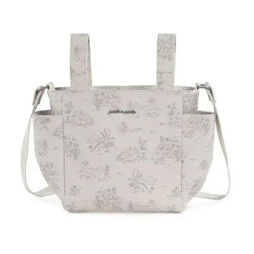 Pasito a Pasito Bolsa Crossbody Toile de Jouy Cream Grande Capacidade