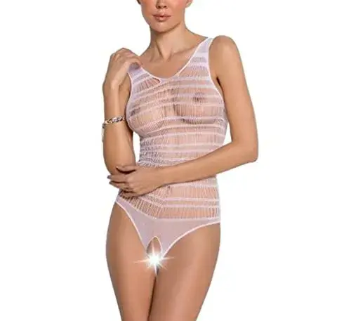 Passion Bodystocking Branco Único