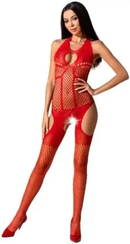 Passion Bodystocking Rojo TU