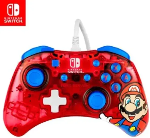 PDP Comando com Fio Super Mármore Nintendo