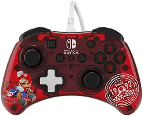 PDP Gamepad Nintendo Switch Mario Kart Vermelho Translucido Compatible