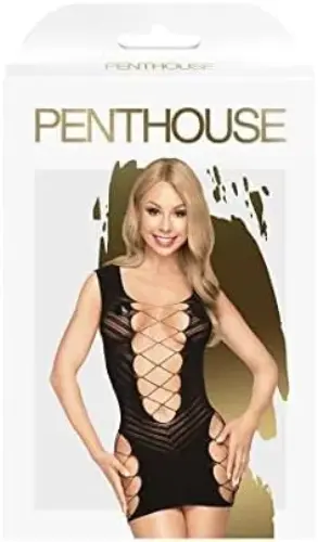 Penthouse Flame On The Rock Mini Vestido XL Abertura