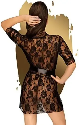 Penthouse Sweet Retreat Peignoir Preto S-L