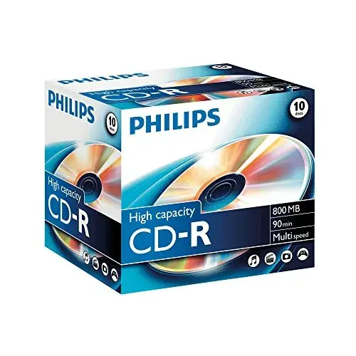 Philips CD-R 800MB 90min {Velocidade 52x}