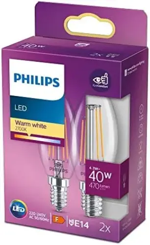 Philips Lâmpada LED 40W Luz Branca Quente