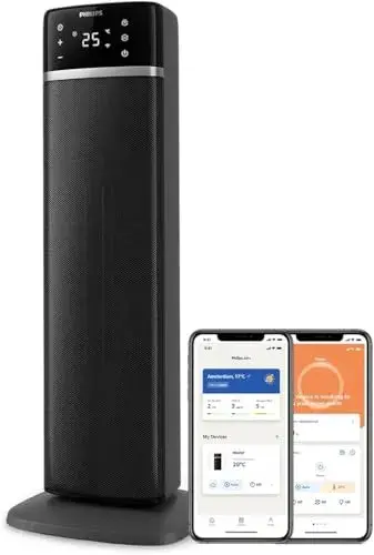 Philips Torre Aquecimento Cerâmico 2000W Cinza Escuro Controlável