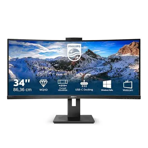 Philips 346P1CRH 34″ 3440×1440 Quad HD Ultrapanorâmico