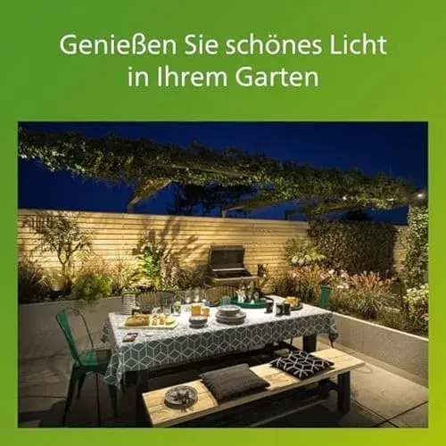 Philips Candeeiro de Alumínio Chão Pequeno Preto Iluminação Exterior