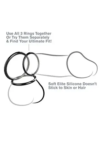 Pipedream Fantasy C-ringz Silicone 3,1cm a 5cm Anel Peniano