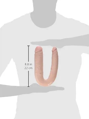 Pipedream King Cock Dildo dupla penetração 17,8 cm branco
