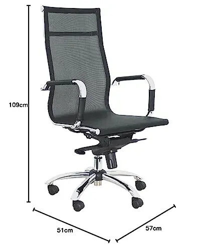 Piqueras y Crespo 203DBNE Cadeira de Escritório Preto Malha Regulável
