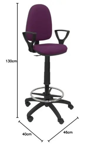 Piqueras y Crespo Ayna Bali Cadeira de Escritório Roxa Regulável
