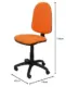 Piqueras y Crespo Ayna Cadeira Operativa Laranja Ajuste Ergonômico