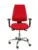 Piqueras y Crespo Cadeira de Escritório Vermelha Assento e Encosto em PVC