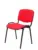 Piqueras y Crespo Cadeiras Empilháveis Estrutura Preta Assento Vermelho
