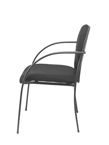 Piqueras y Crespo Cadeiras Ergonômicas Bali Preto 2 Assentos