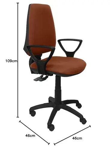 Piqueras y Crespo Elche S Cadeira Operativa Castanho Ajuste Ergonômico
