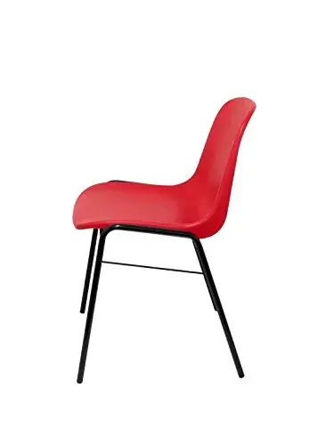 Piqueras y Crespo Embalar Confiantes Cadeiras de Visita Ergonômicas Preto Vermelho