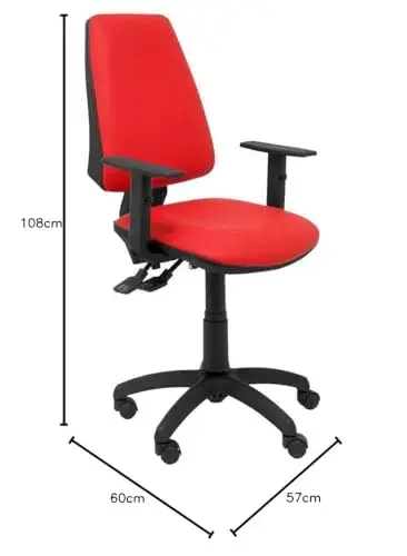 Piqueras y Crespo Ergonomia do Escritório Vermelha Ajuste Ergonômico