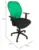 Piqueras y Crespo Jorquera Cadeira Operativa Preto Verde Ajuste Ergonômico