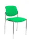 Piqueras y Crespo Villalgordo Bali Cadeira de Visitante Cromada Verde Claro