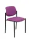 Piqueras y Crespo Villalgordo Cadeira de Visitante Estrutura Preta Tecido Roxo