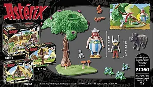 Playmobil Astérix Caça ao Javali 5 anos Conjunto