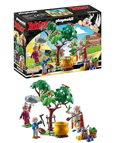Playmobil Astérix Panorâmix Caldeirão Mágico 5 anos Conjunto