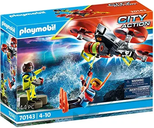 Playmobil City Action Resgate Marítimo Mergulhador com Drone 4+ Conjunto