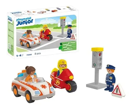 Playmobil Junior Missões de Emergência 1 Ano Conjunto