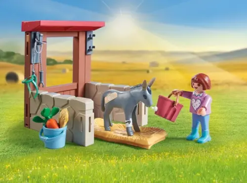 Playmobil Linha Country Veterinária da Quinta 4+ Conjunto