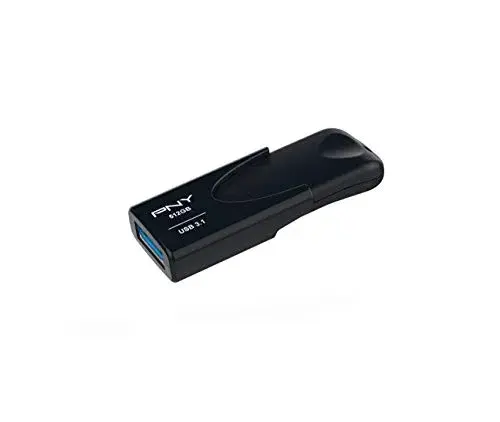 PNY Attache 512GB USB 3.1 Preto Pen Drive